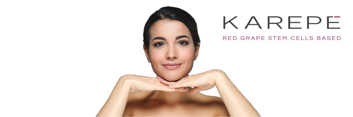 Karepè Linea viso a base di cellule staminali vegetali da uva rossa
